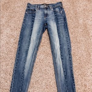 Express dual tone jeans